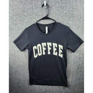 Womens Graphic T-Shirt Coffee Crew Neck Short Sleeve Casual Top